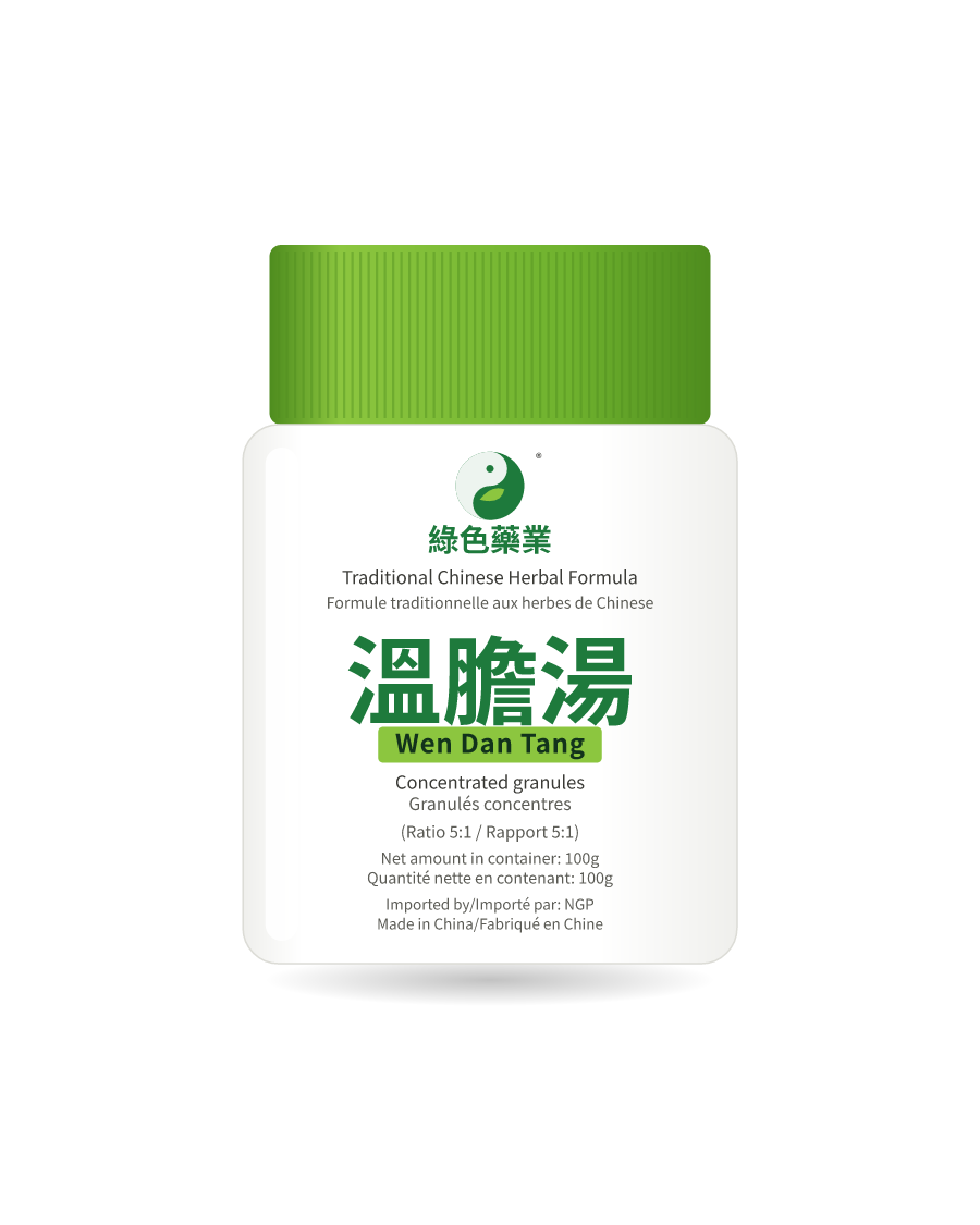 溫膽湯 100g 药瓶示意图
